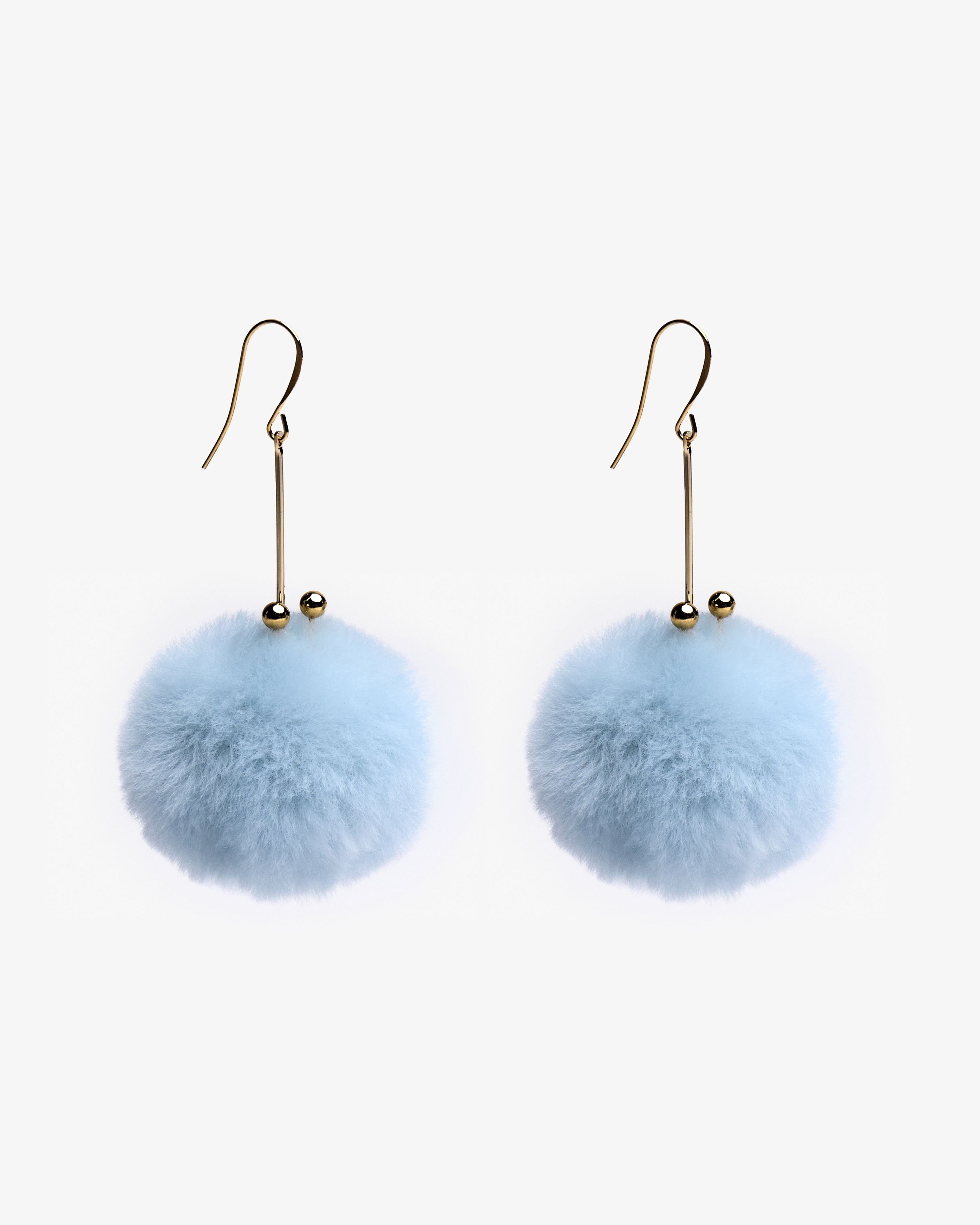 Motchiri Fluffy Lamb Fur Drop Earring