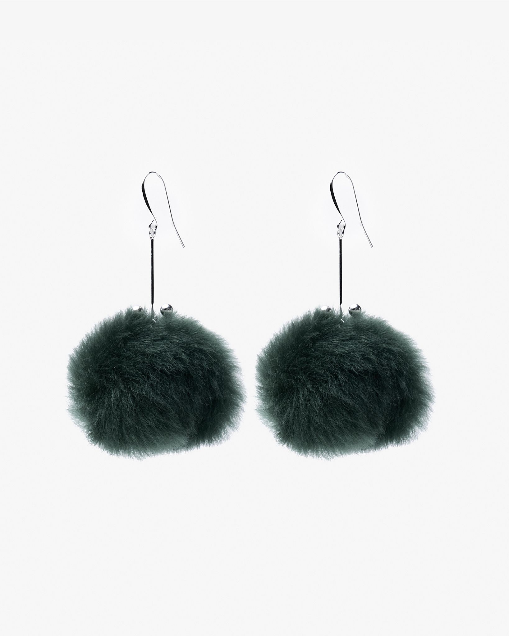 Motchiri Fluffy Lamb Fur Drop Earring