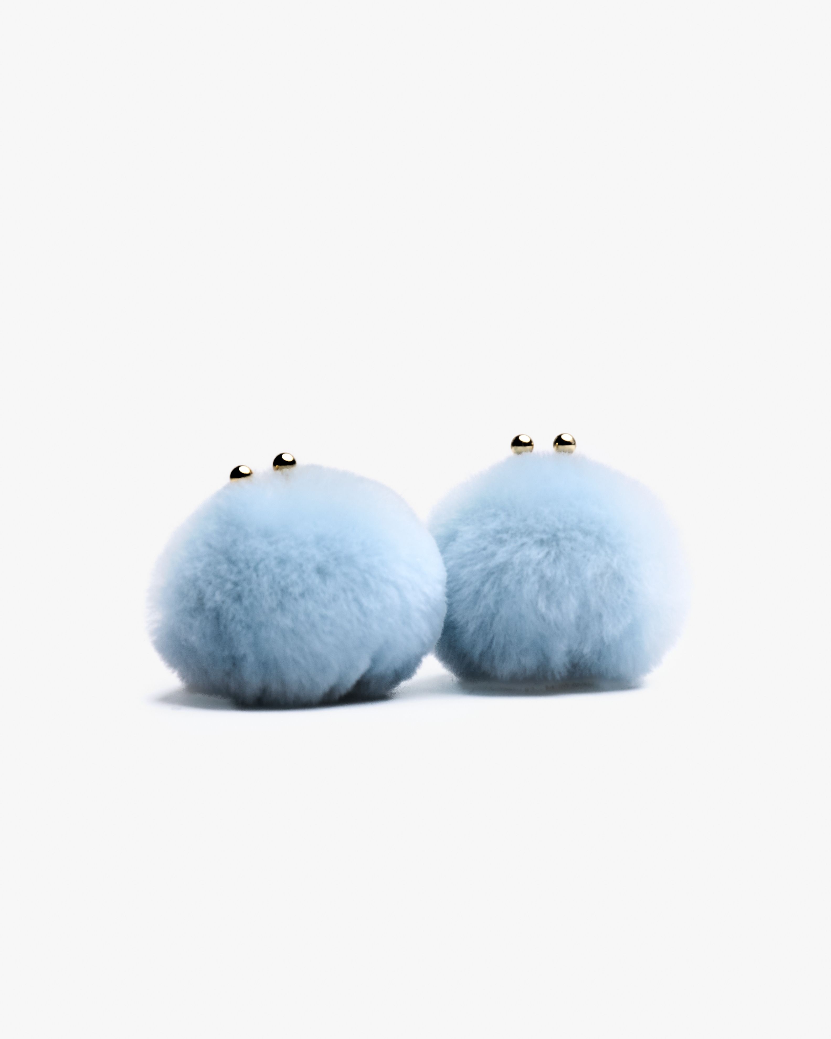 Motchiri Fluffy Lamb Fur Drop Earring