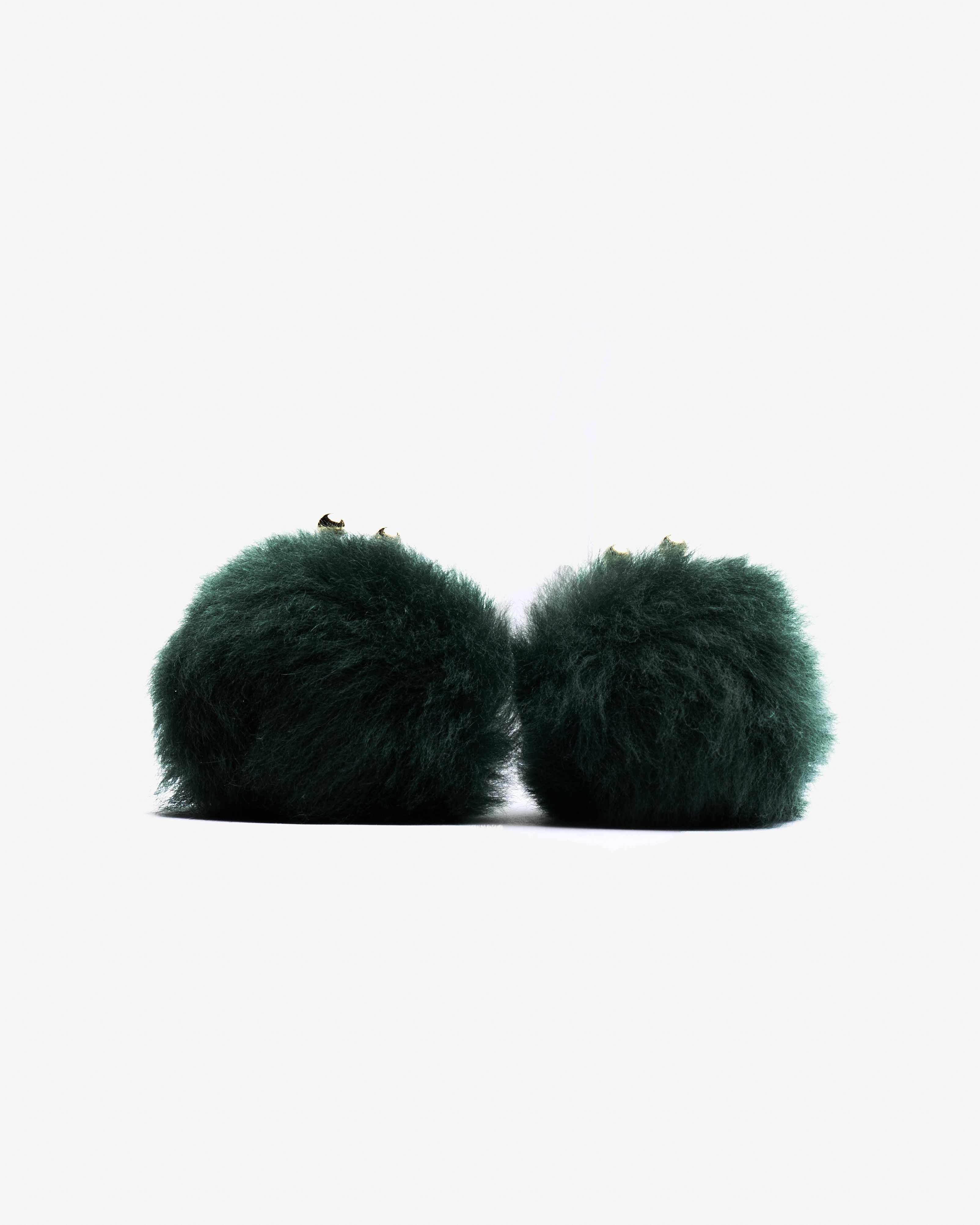 Motchiri Fluffy Lamb Fur Drop Earring