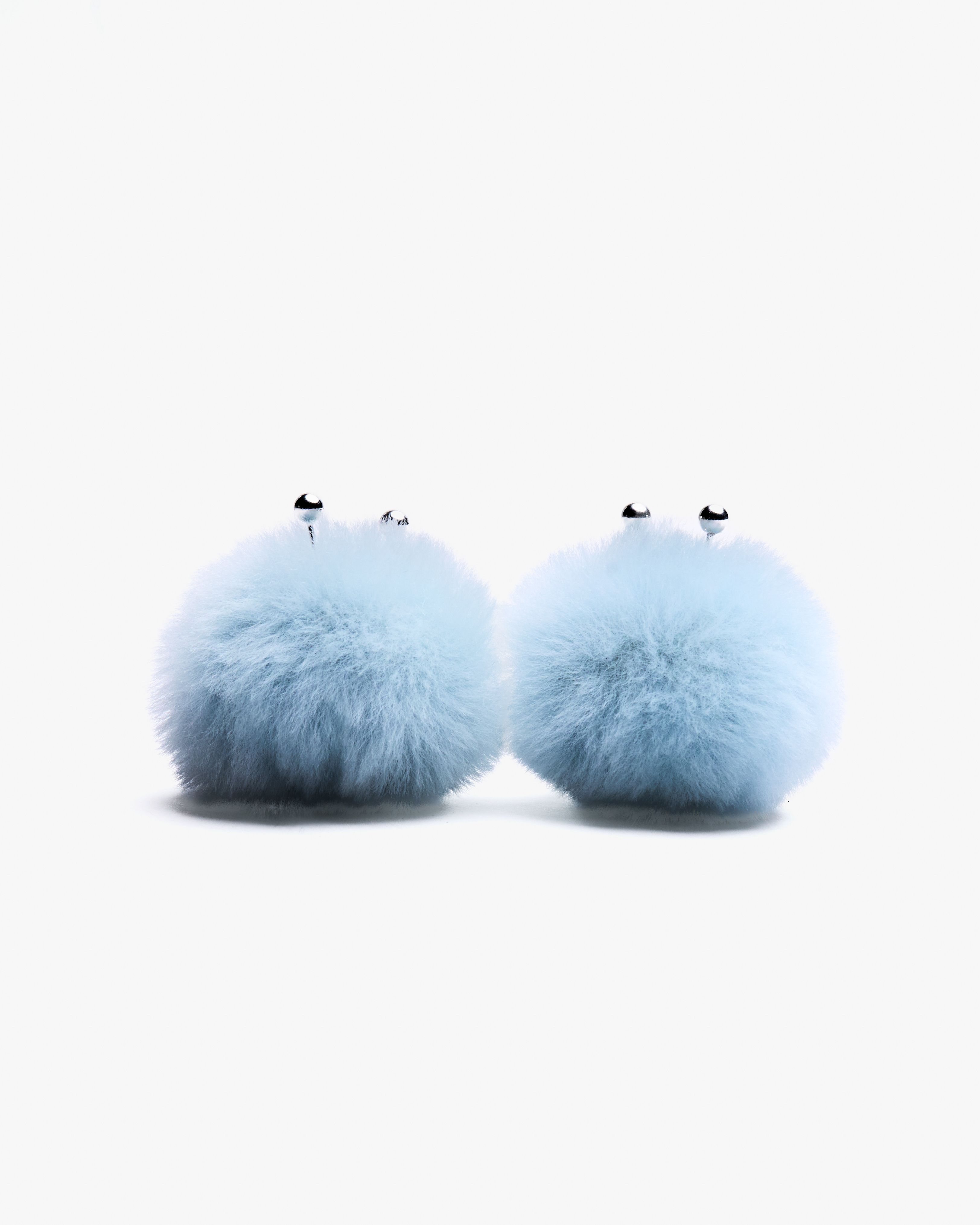 Motchiri Fluffy Lamb Fur Drop Earring