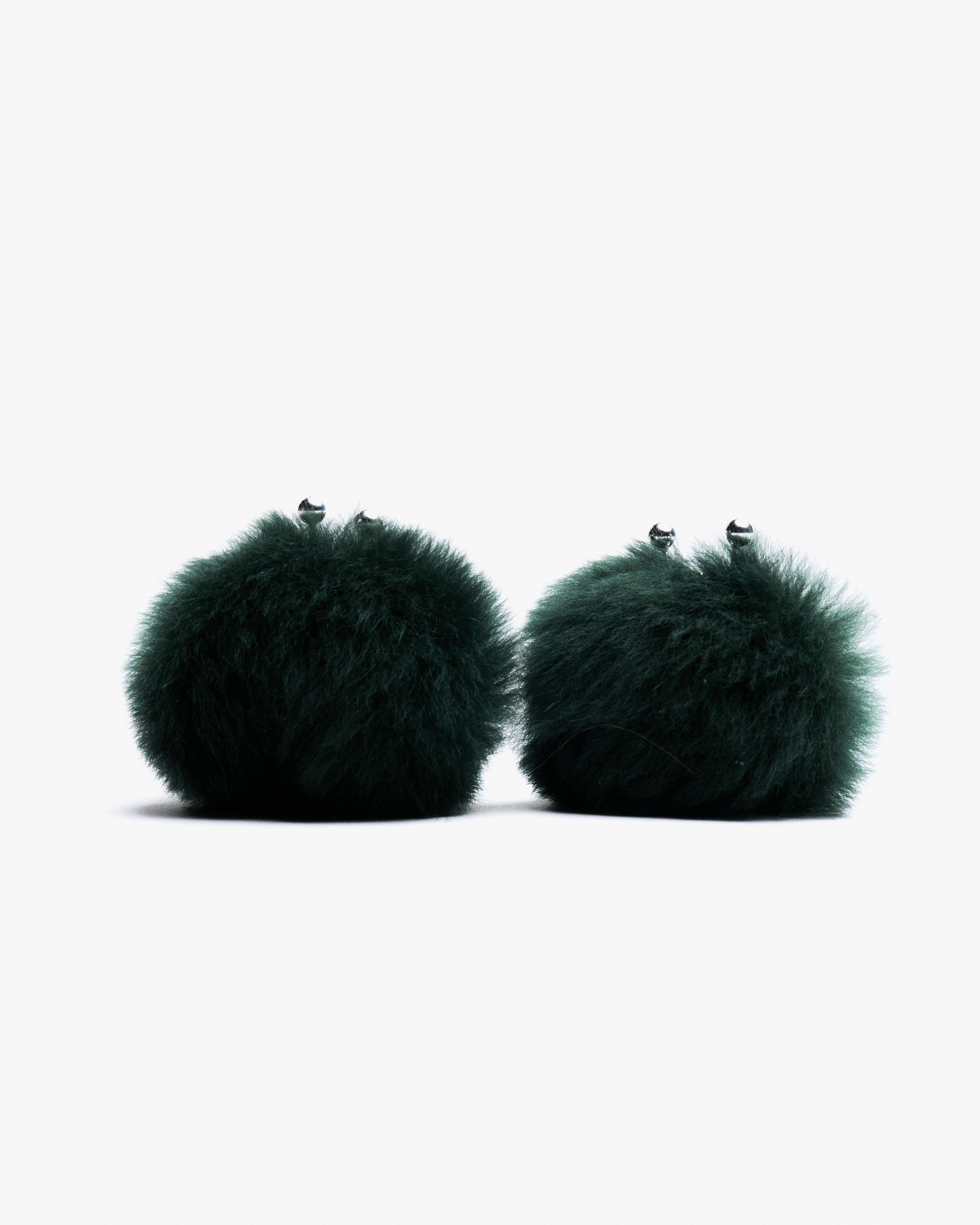 Motchiri Fluffy Lamb Fur Drop Earring