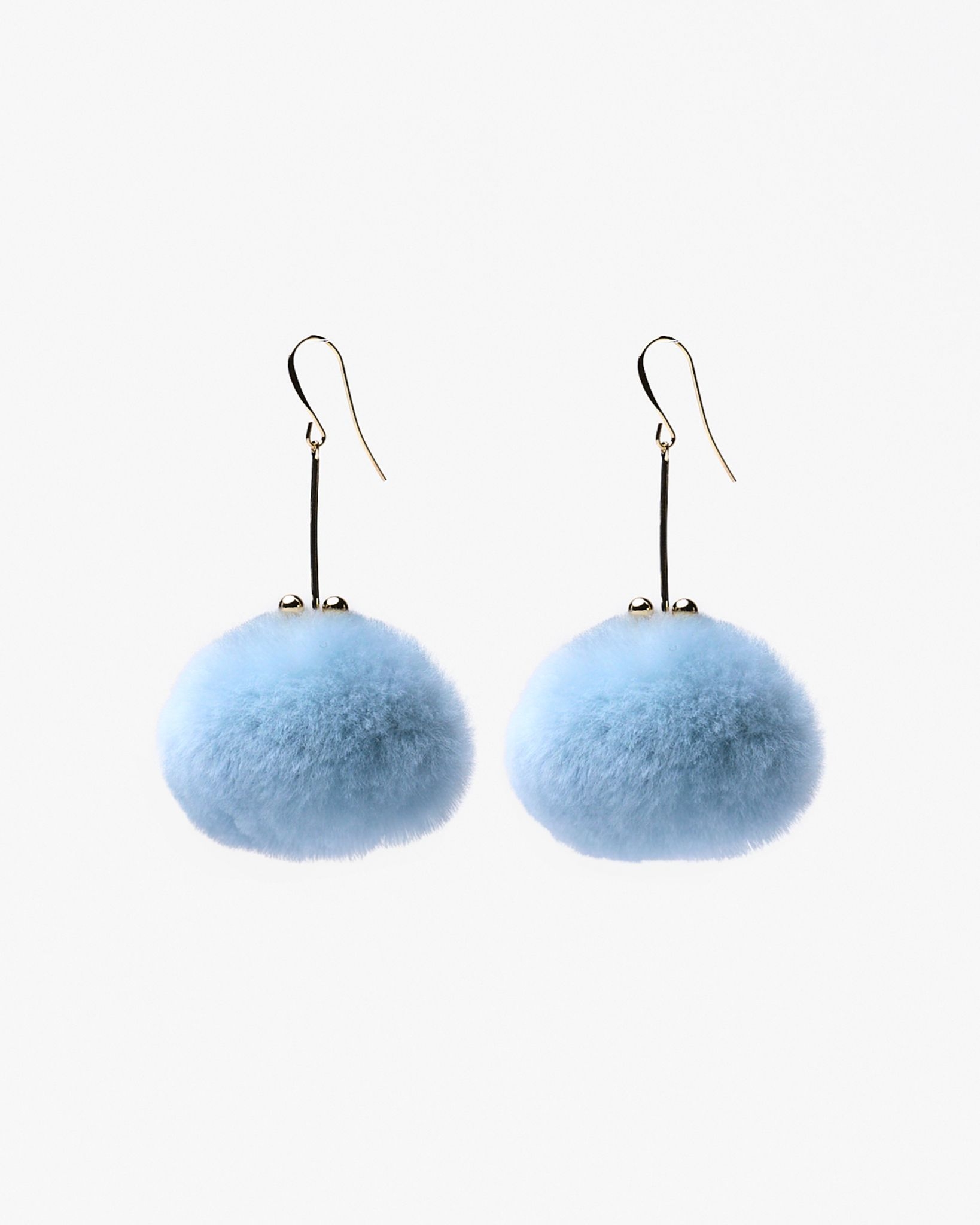 Motchiri Fluffy Lamb Fur Drop Earring