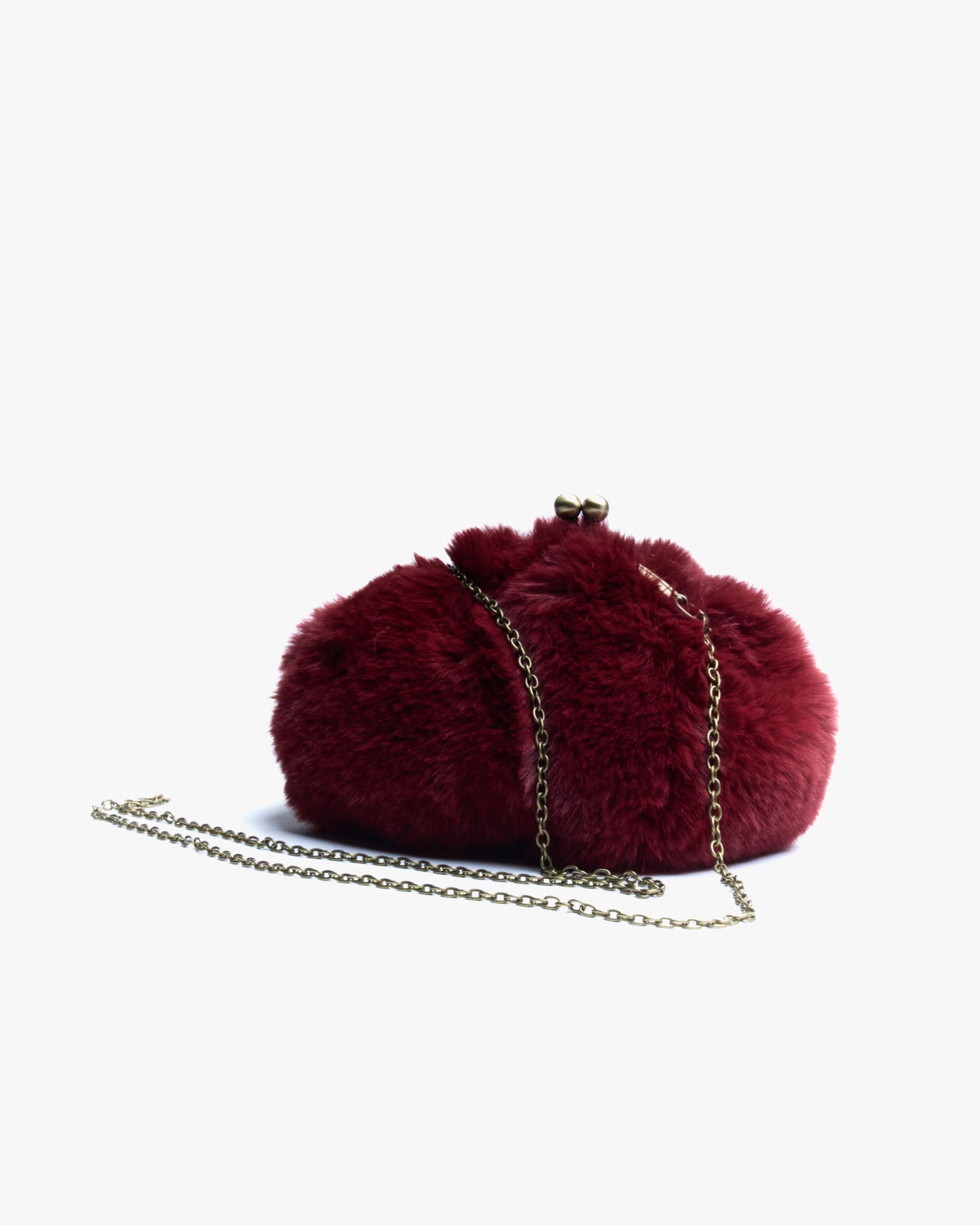 Motchiri Round Fluffy Mini Bag