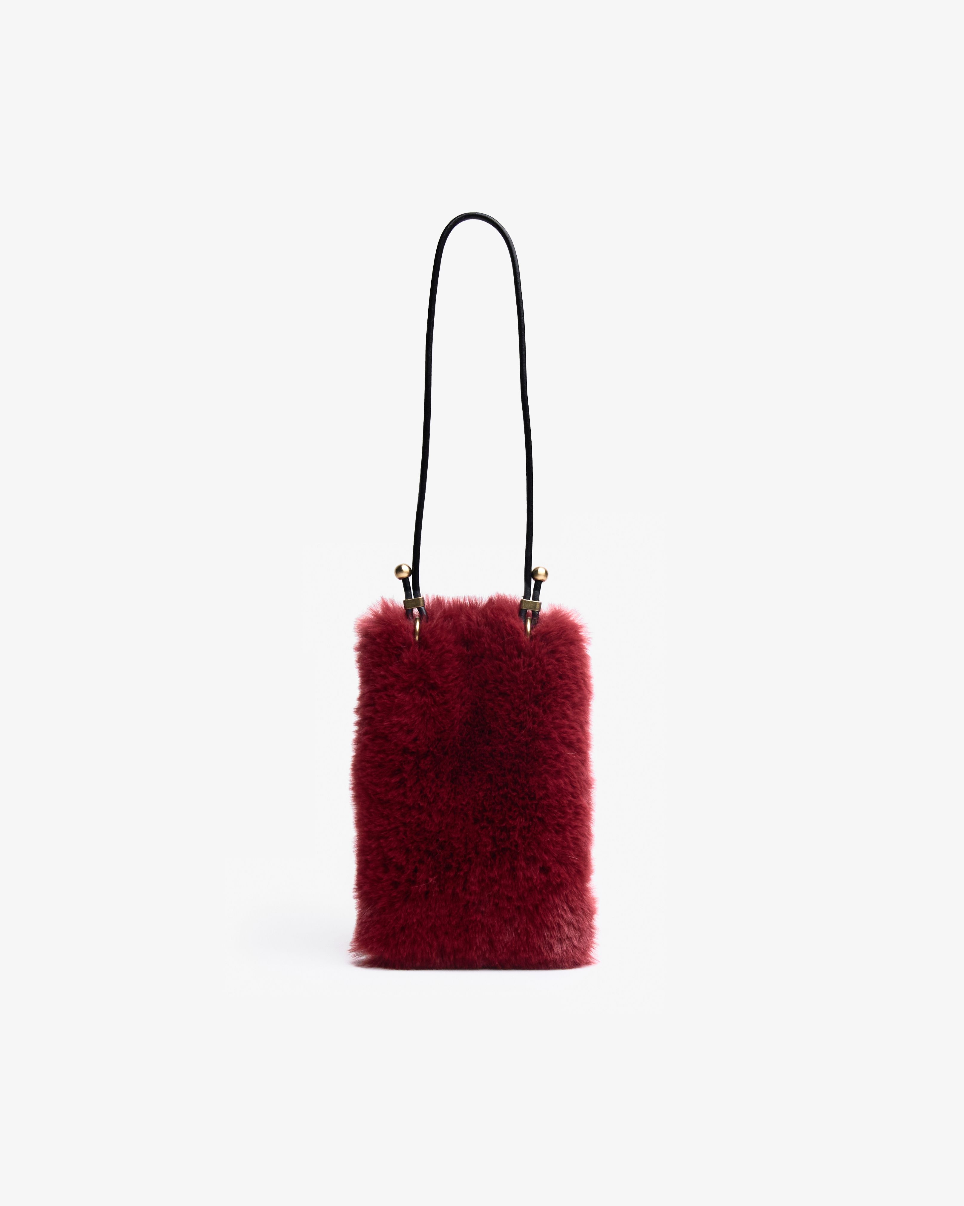 Motchiri Fluffy Shoulder Phone Bag