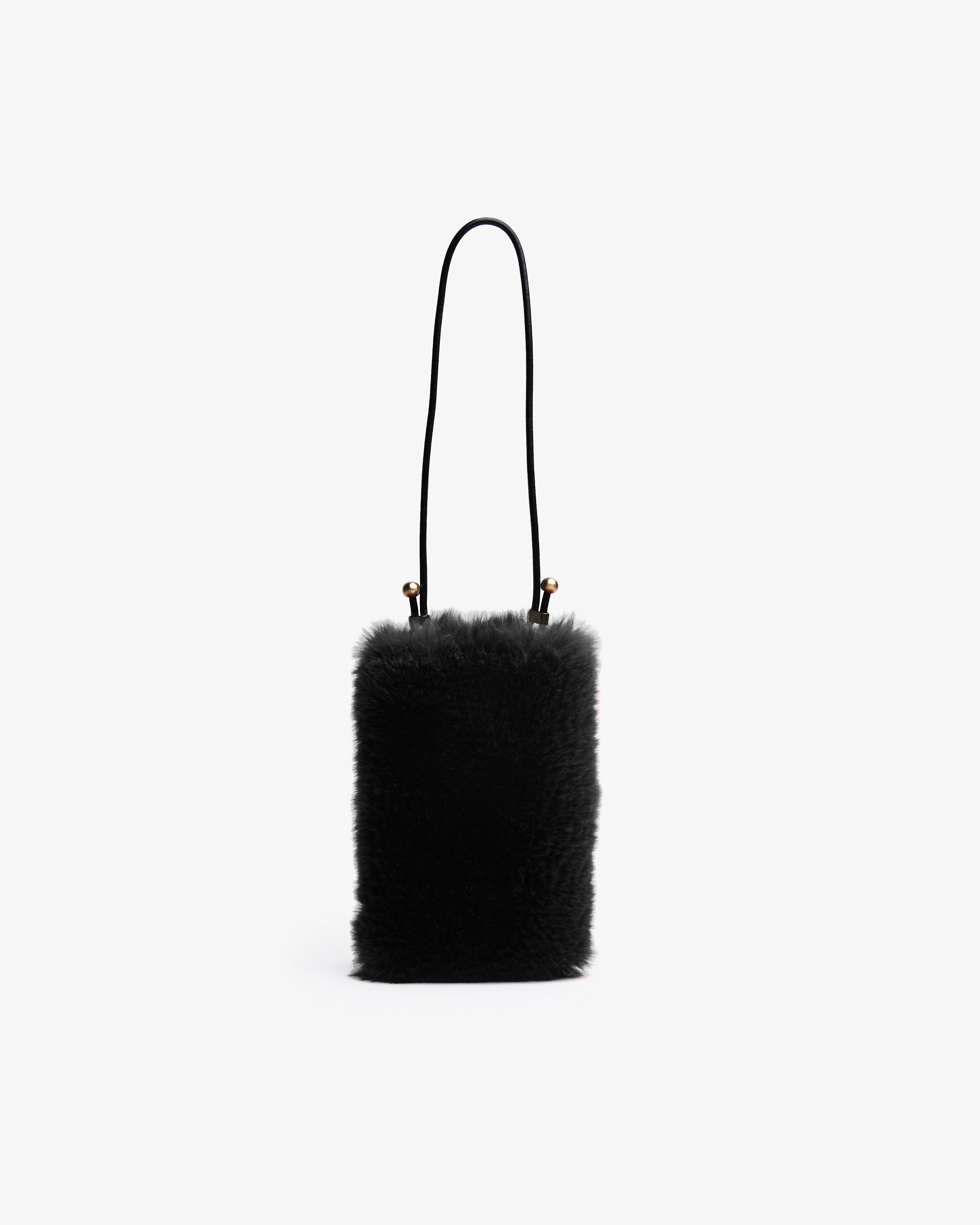 Motchiri Fluffy Shoulder Phone Bag