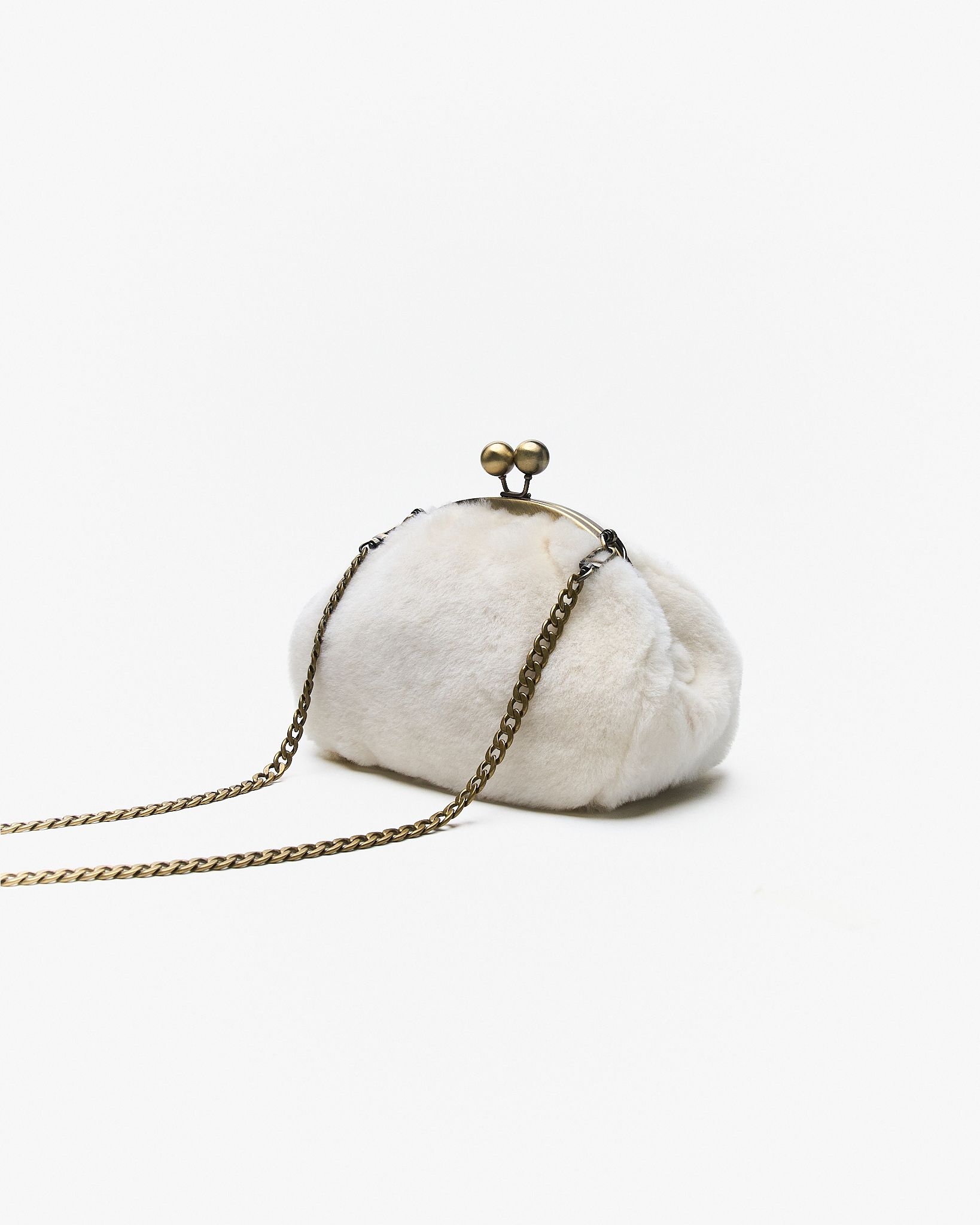 Motchiri Lamb Fur Crossbody Bag