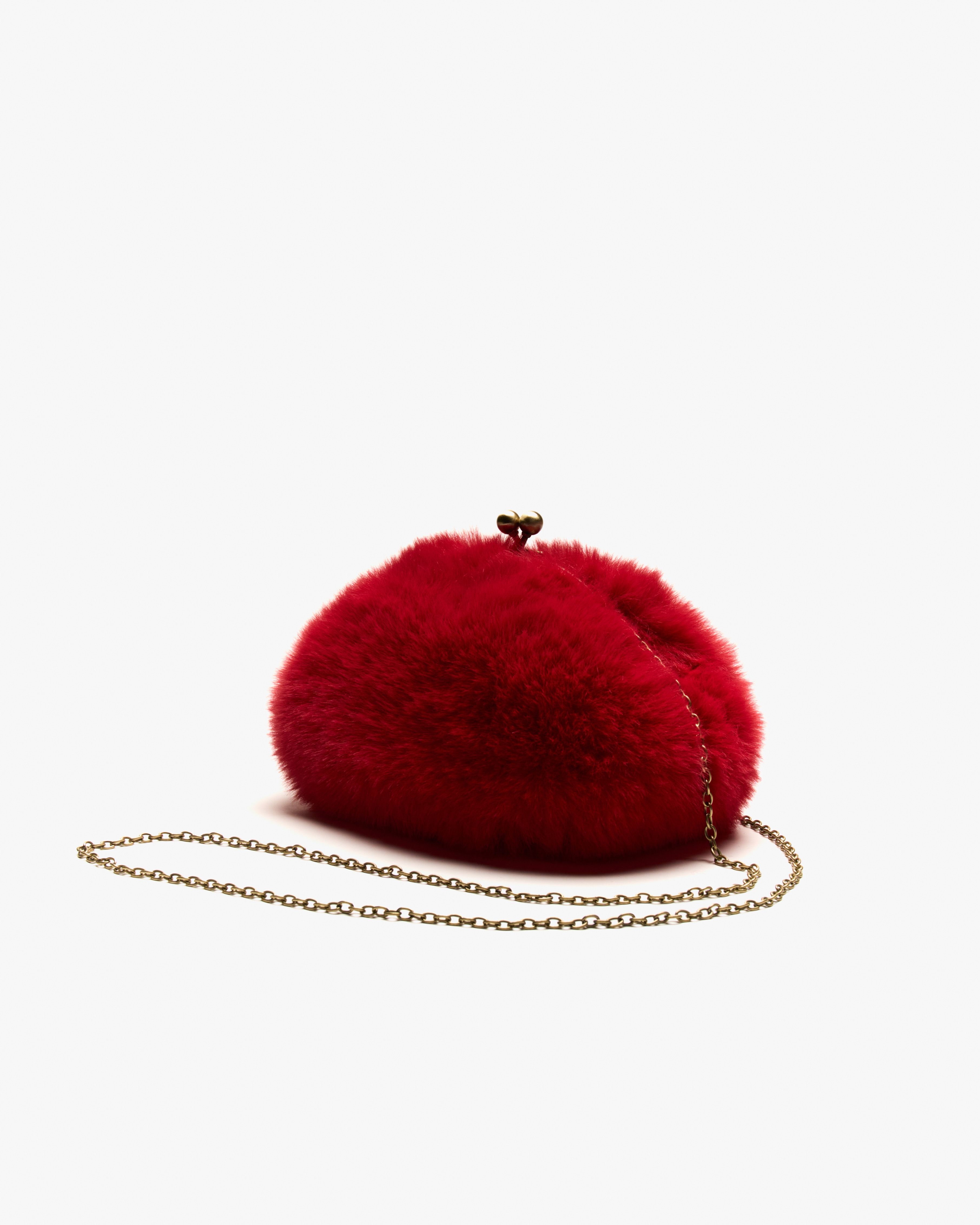 Motchiri Round Fluffy Medium Mini Bag