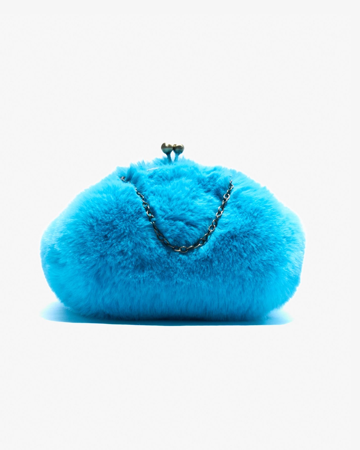 Motchiri Round Fluffy Medium Mini Bag