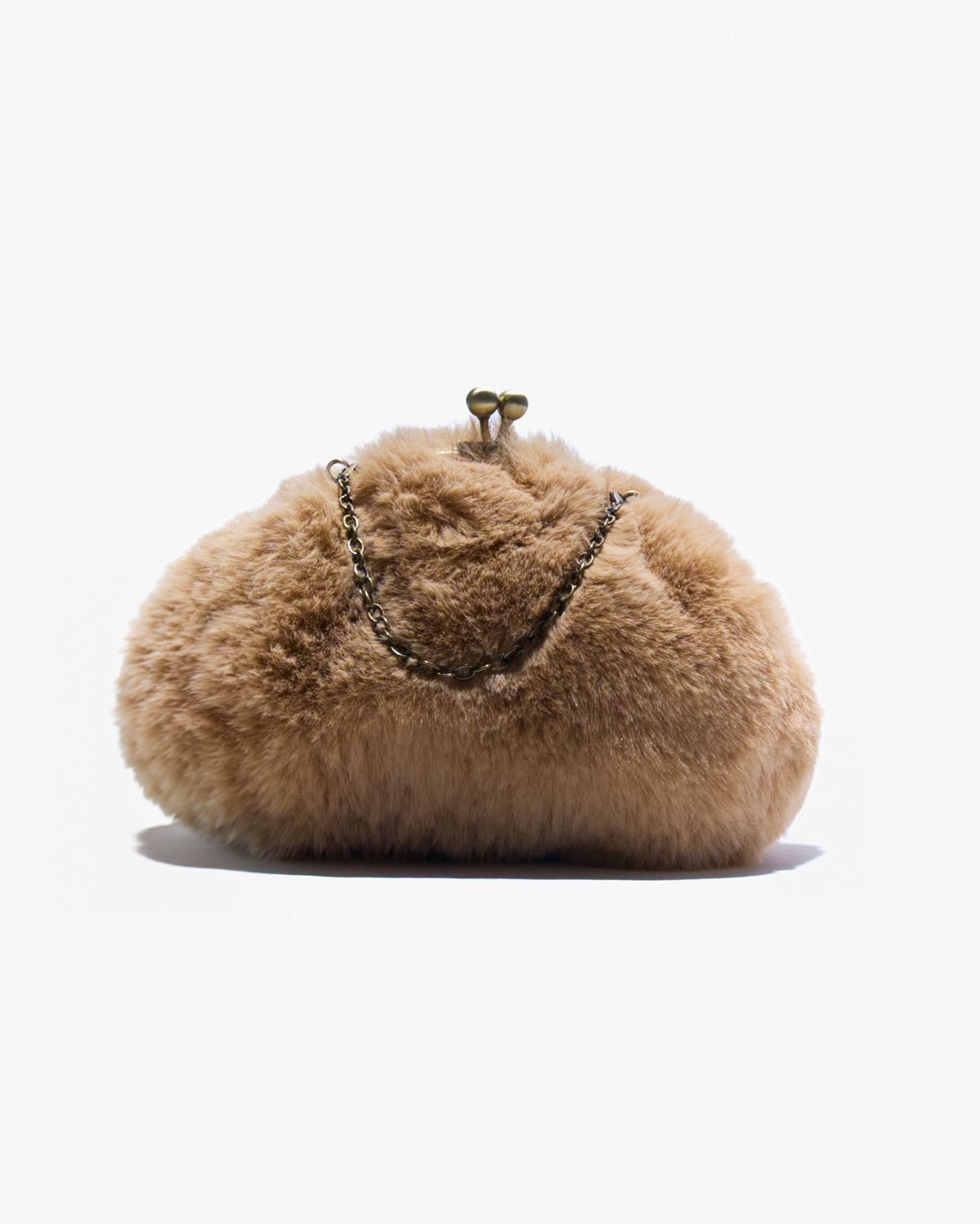 Motchiri Round Fluffy Medium Mini Bag