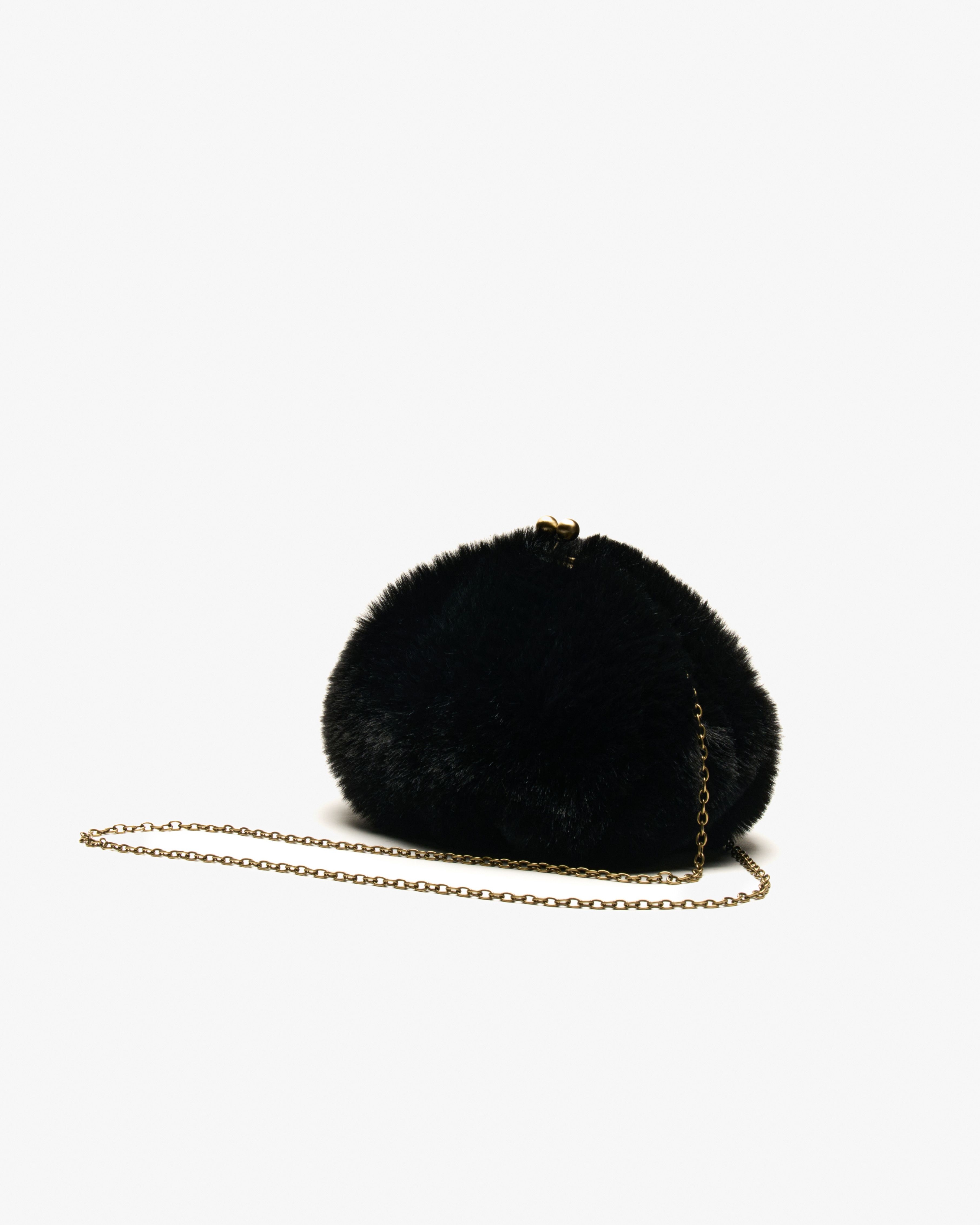 Motchiri Round Fluffy Medium Mini Bag